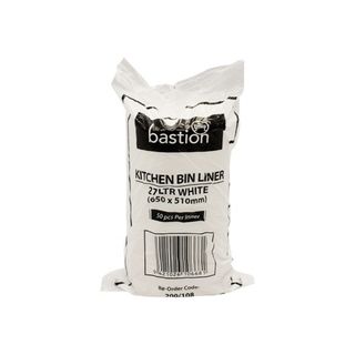 Bastion Kitchen Tidies 27ltr White Medium - UniPak