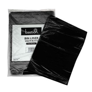 Bastion Large Waste Bin Liner 240ltr Black - UniPak