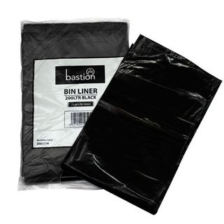 Bastion Large Waste Bin Liner 200ltr Black - UniPak
