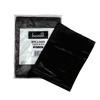 Bastion Large Waste Bin Liner 120ltr Black - UniPak