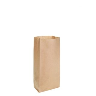 Brown Block Bottom Paper Bag No 0 Heavy Duty 100W x 220H (50mm gusset) - UniPak