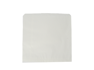 Kraft Flat Bag White recycled 216x216mm - Vegware