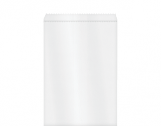 Greaseproof Paper Bags #3 Flat, White - Castaway