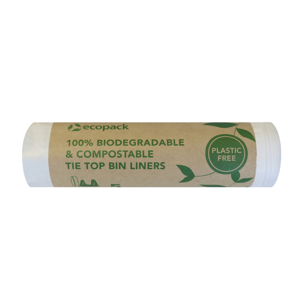 60L Bin Liners Compostable, Roll Ecopack Mega Mart New Zealand
