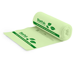 8L Bin Liner Green - BioPlastic