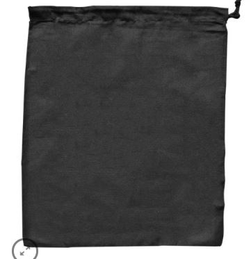 Large Drawstring Bag Black - Ecobags