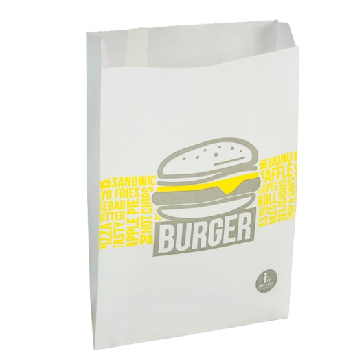 Emperor Burger Bag 165W x 245Hmm (50mm gusset) - UniPak