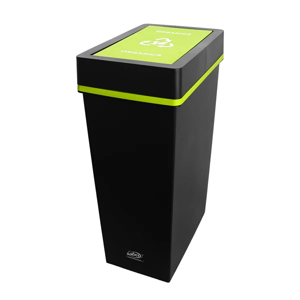 Bin Recycling Organics bin with a Green Lid 40L - Sabco