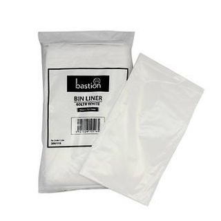 Bin Liner White 60 Litre - Bastion