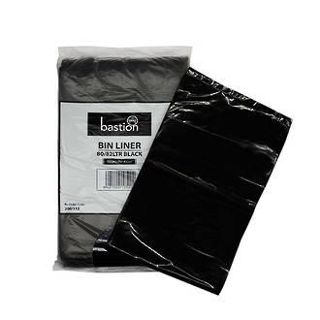 Bin Liner Black 80 Litre - Bastion 